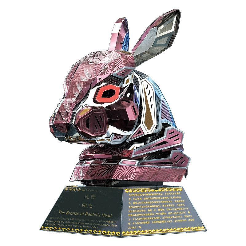 Pack 12 Cabezas de Animales Metal 3D