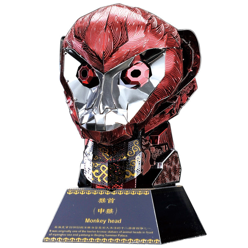 Pack 12 Cabezas de Animales Metal 3D