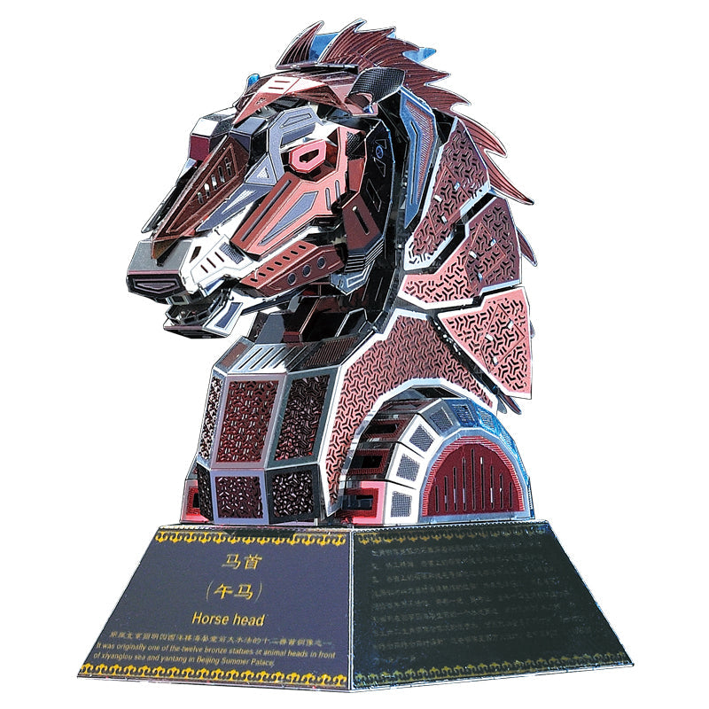 Pack 12 Cabezas de Animales Metal 3D