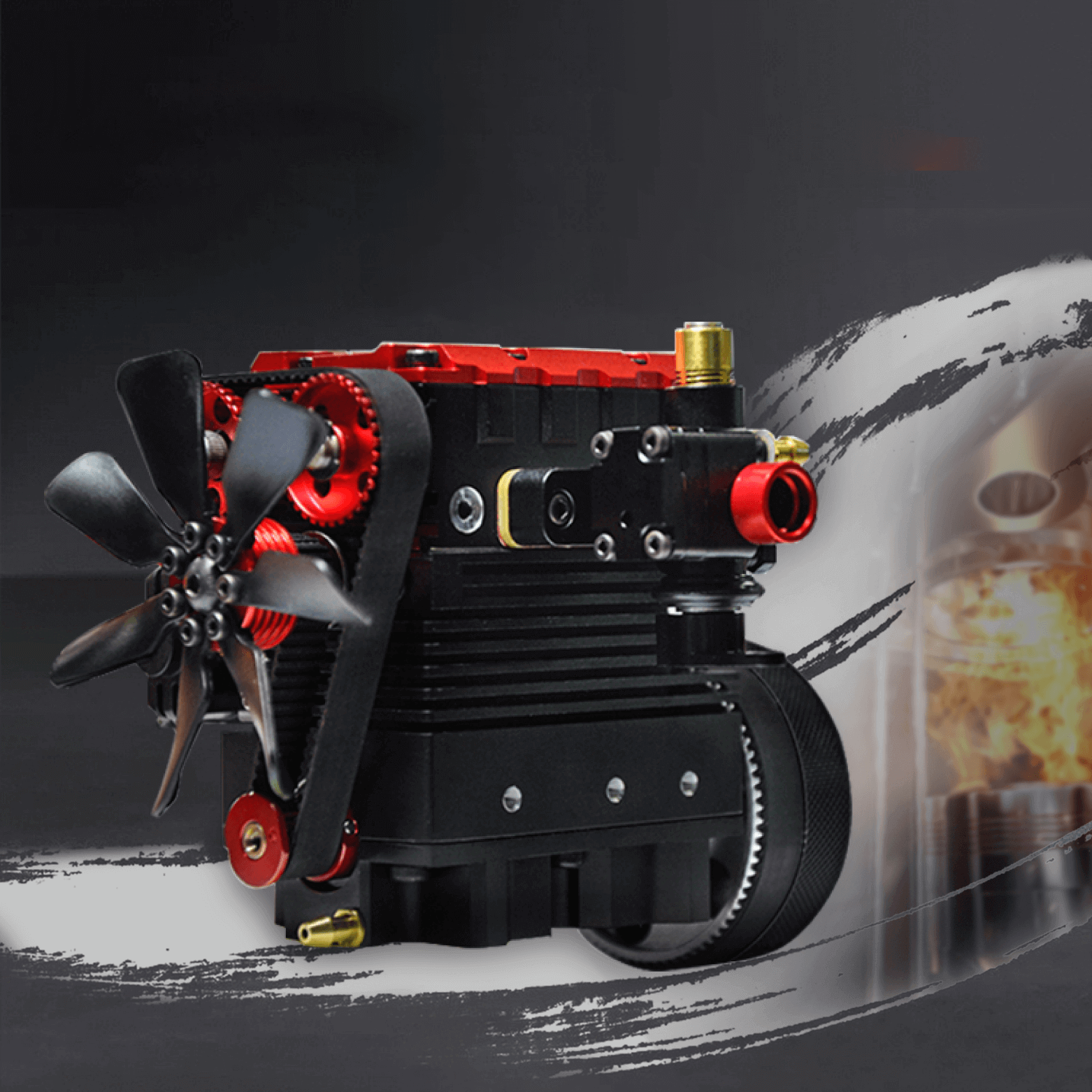 Motor Bicilíndrico Metanol Toyan 4T