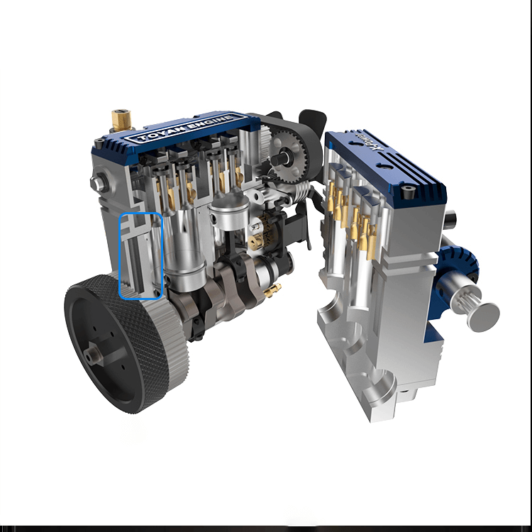 Motor Bicilíndrico Refrigerado por Agua Toyan 4T