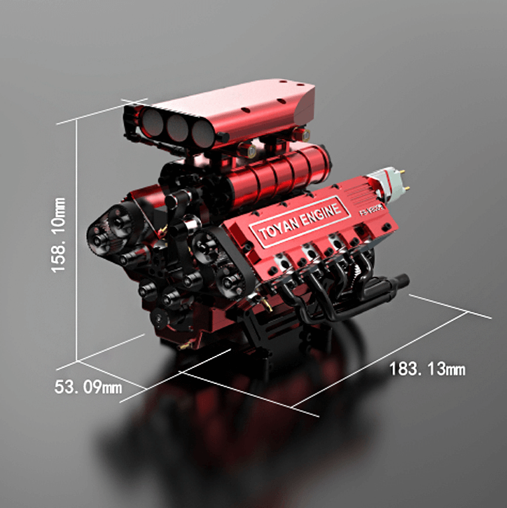 Motor V8 Toyan FS-V800 Gasolina y Nitro