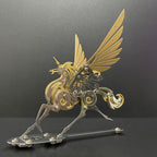 Unicornio Colorido Criatura Mítica Metal 3D