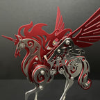 Unicornio Colorido Criatura Mítica Metal 3D
