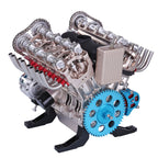 Motor V8 Mecánico Metal 3D 500 piezas