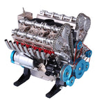 Motor V8 Mecánico Metal 3D 500 piezas