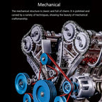 Motor V8 Mecánico Metal 3D 500 piezas