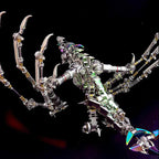 Dragón Occidental Cyberpunk Metal 3D 1300 piezas