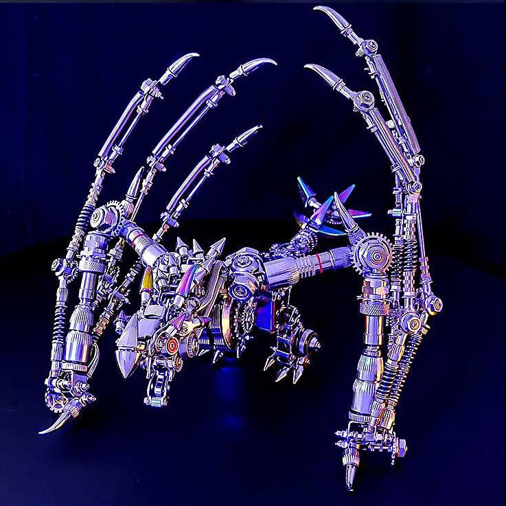 Dragón Occidental Cyberpunk Metal 3D 1300 piezas