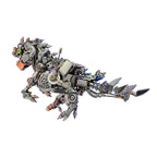 Dragón Occidental Mecánico Punk Metal 3D