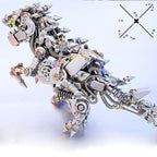 Dragón Occidental Mecánico Punk Metal 3D