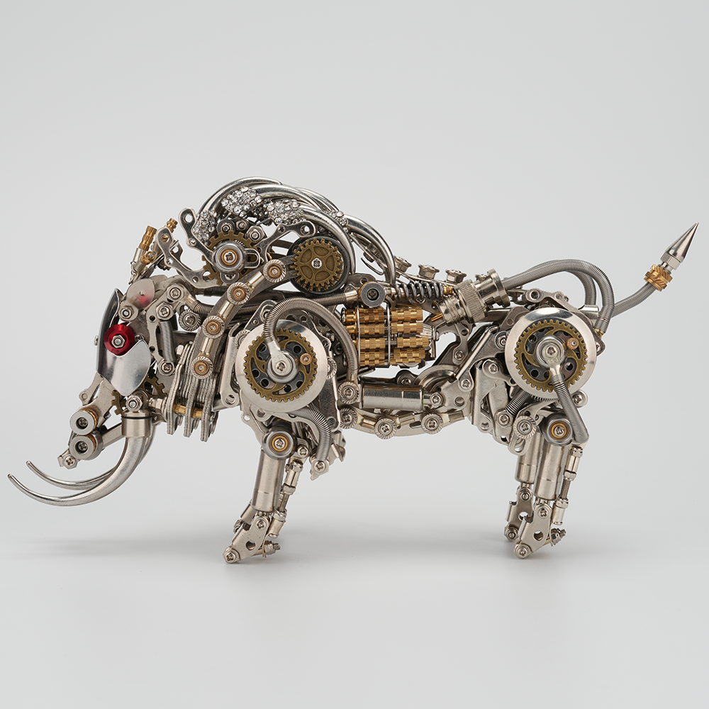Jabalí con Colmillos Mecánico Metal 3D