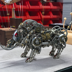 Jabalí con Colmillos Mecánico Metal 3D