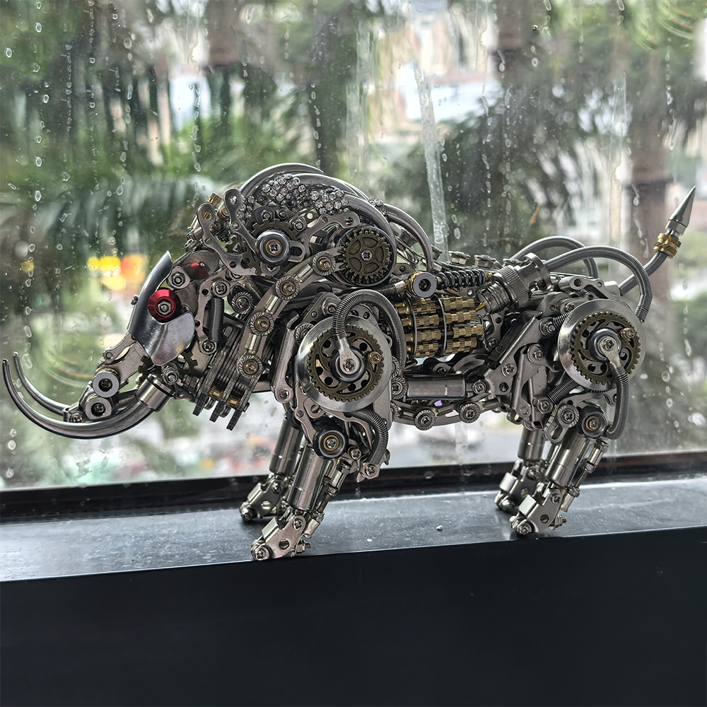 Jabalí con Colmillos Mecánico Metal 3D