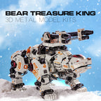 Oso Polar Blanco Mecánico Metal 3D