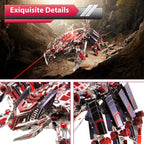 Escorpión Diablo Rojo Mecánico Metal 3D