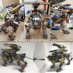 León Rugiente Mecánico Metal 3D