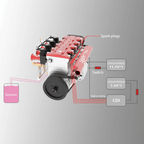 Motor 4 Cilindros Gasolina Refrigerado por Agua Toyan
