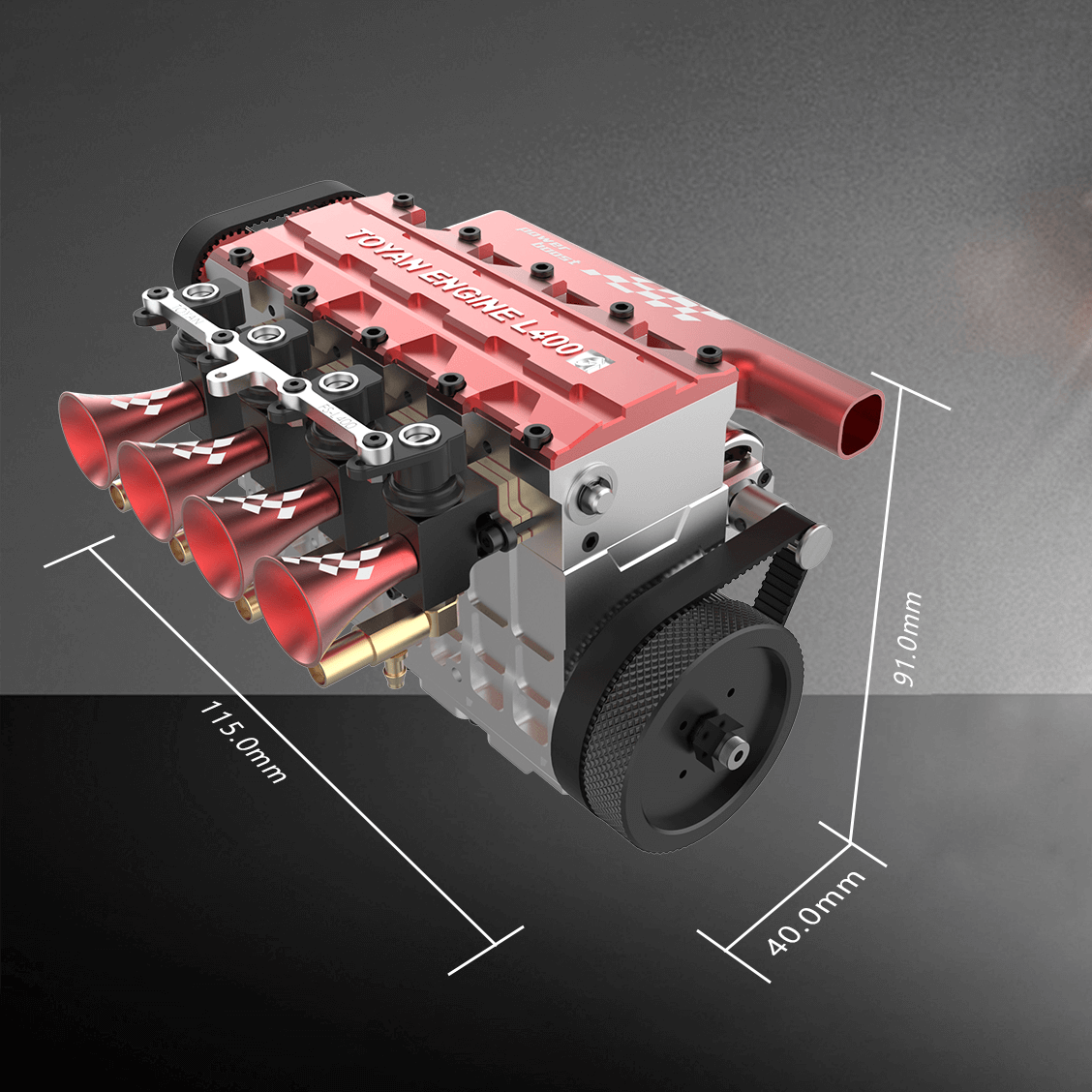 Motor 4 Cilindros Gasolina Refrigerado por Agua Toyan