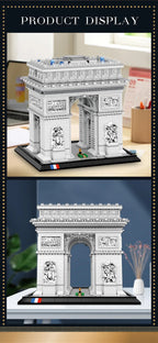 3381 Uds. Modelo de arco de triunfo, bloques de construcción, punto de París