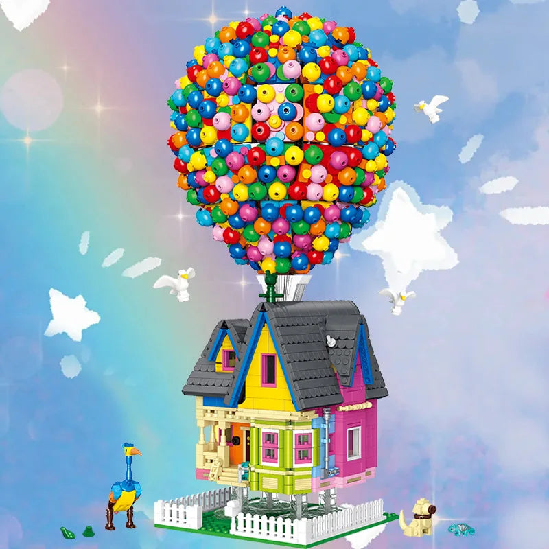 JIESTAR JJ9047 modelo de casa de globos adornos de escritorio Modular City Street View