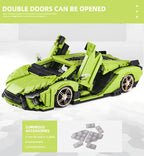 Mould King-bloques de construcción de coches técnicos para niños, juguete de ladrillos para armar coche de carreras deportivo Sian