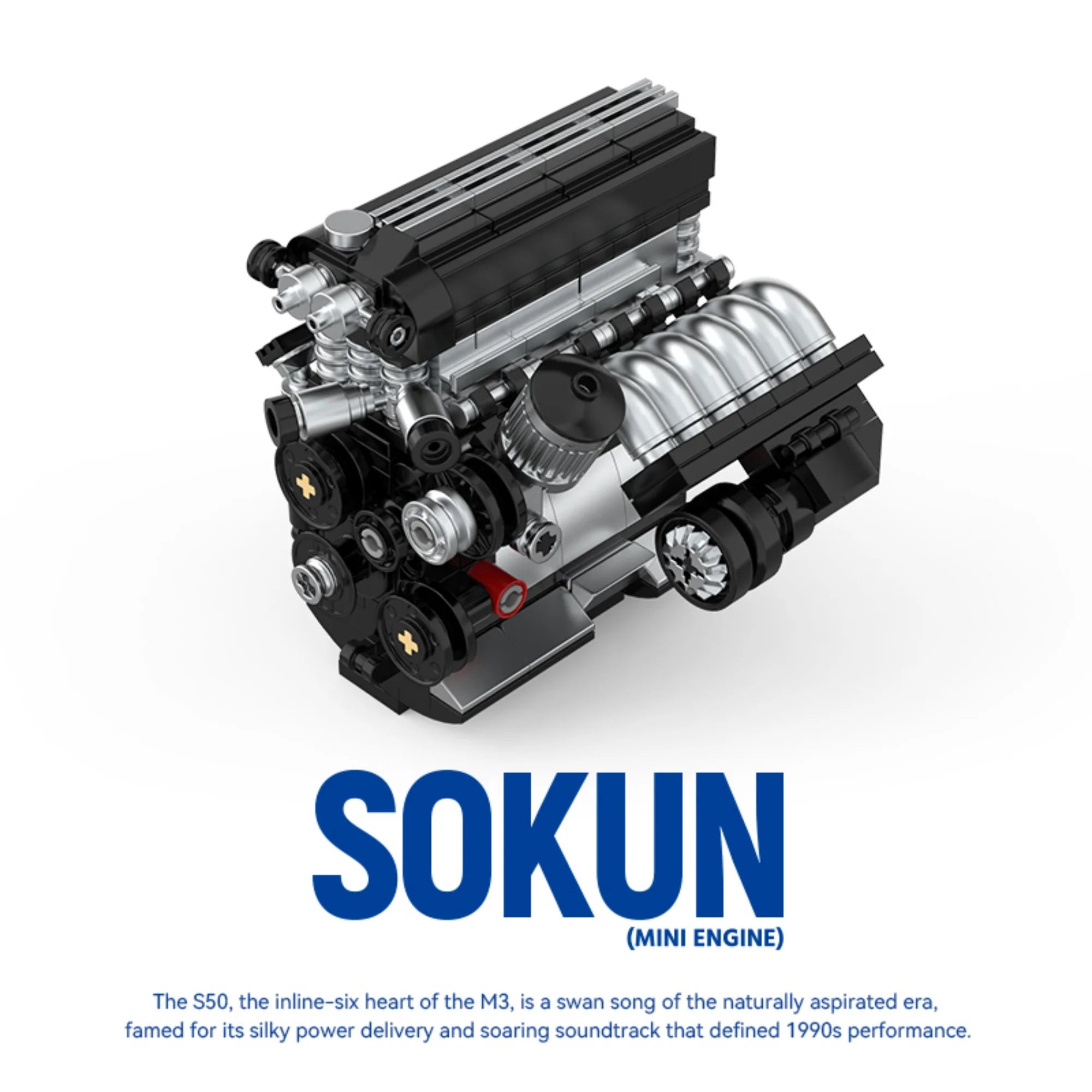 292 Piezas de Bloques de Construcción de Motor M3 S50 PB8869F, Superauto Técnico SOKUN