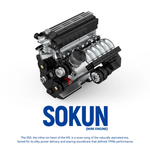 292 Piezas de Bloques de Construcción de Motor M3 S50 PB8869F, Superauto Técnico SOKUN