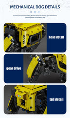 MOULD KING-Robot técnico motorizado de juguete modelo de perro grande de Boston Dynamics, AlphaDog, bloques de construcción 15066/15075