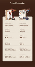 Kit de construcción de modelos Robotime Rokr Gravity Swing, kit de rompecabezas de madera 3D, kit de Papá Noel en trineo, kit de pescador oceánico, los mejores regalos para adultos.