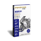 Piececool-rompecabezas de Metal 3D modelo de ensamblaje de motocicleta de plata