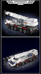 Mould King 17073 17074 coche técnico de juguete Control remoto LTM 1110 grúa montaje de bloques de construcción