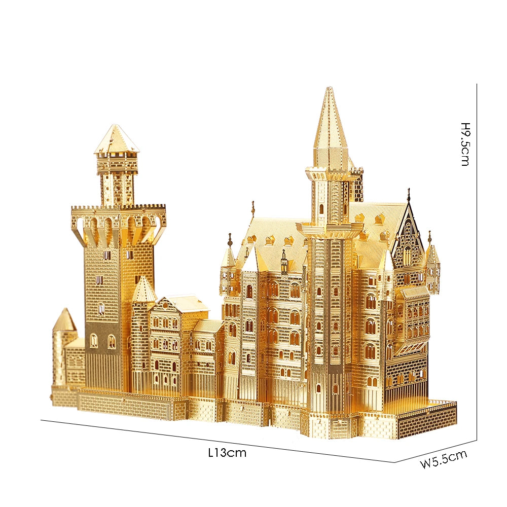 Piececool-rompecabezas de Metal 3D, conjunto de modelos de construcción, Kit de montaje DIY para rompecabezas, arquitectura famosa
