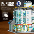 Creative General Hospital, 2866 piezas, serie «Friends»: panorámica de la ciudad con iluminación, juego de construcción MOC