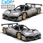 Cada C61030W 969 Uds 1:12 hijo del viento bloques de construcción de automóviles supercoche de carreras