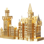 Piececool-rompecabezas de Metal 3D para adultos y adolescentes, modelo de Castillo