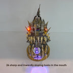 Conjunto DIY de Metal con forma de pez linterna para adultos, rompecabezas 3D de 700 Uds., Kits de modelos de Metal con diseño de pez angular, mecánico Steampunk