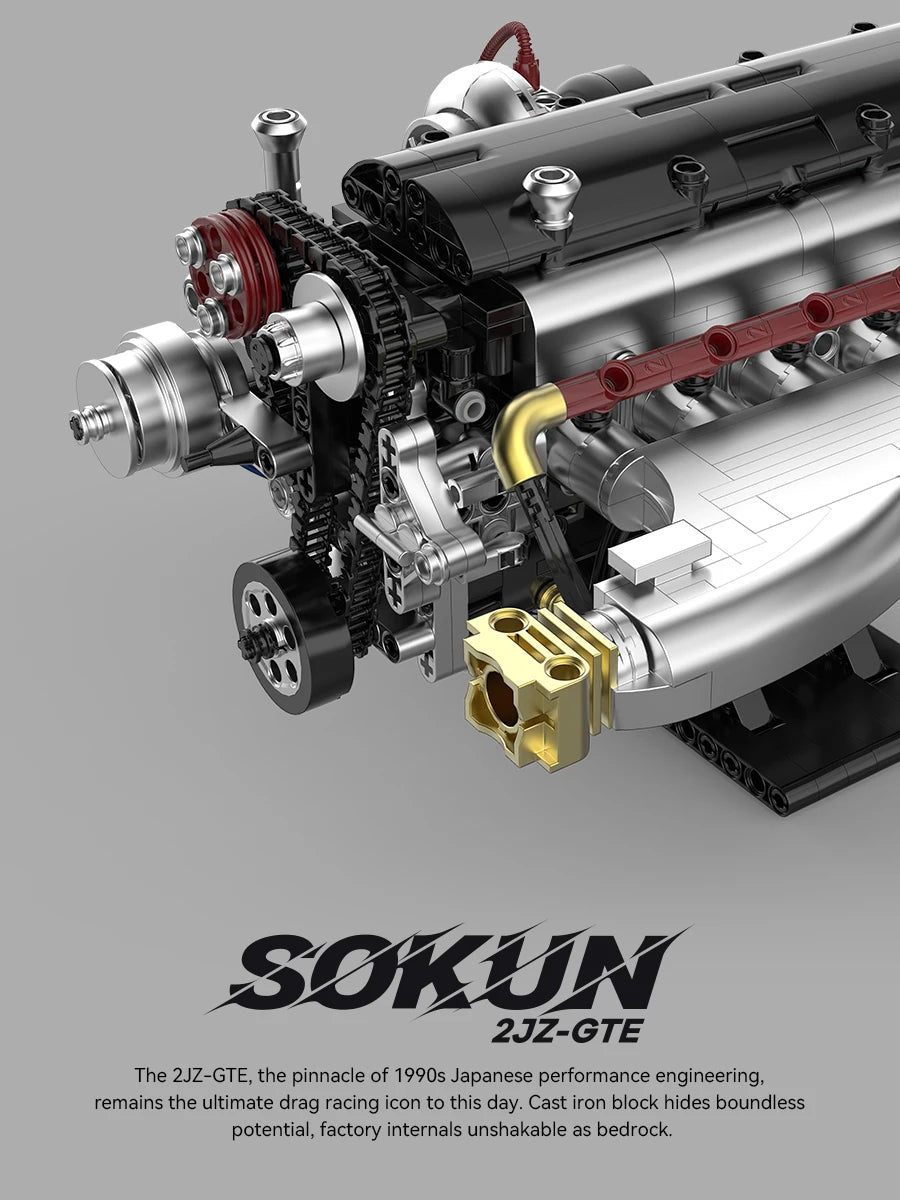 2JZ-GTE bloques de construcción de motor PB8814 técnico SOKUN 2JZ-GTE motor JDM