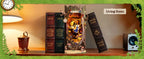 Robotime Rolife-Kits de rincón de libros, librería DIY con luces, Kit de casa en miniatura, rompecabezas de madera 3D, estantería de regalo, TGB