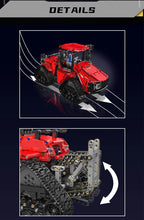 Mould King-bloques de construcción de coche técnico MOC-35270 de bloques de construcción, Tractor neumático sobre orugas, montaje de modelo de camión
