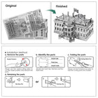 Piececool-rompecabezas de Metal 3D, conjunto de modelos de construcción, Kit de montaje DIY para rompecabezas, arquitectura famosa