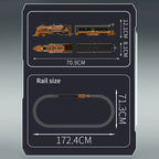 Mould King 12046 Tren técnico de juguete, tren Steampunk motorizado