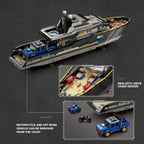 4421 Piezas de Bloques de Construcción de Yate de Lujo, Modelo de Barco a Motor