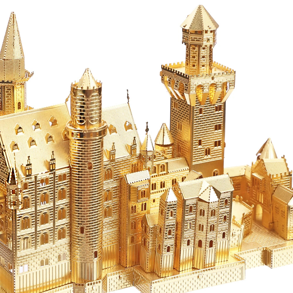 Piececool-rompecabezas de Metal 3D para adultos y adolescentes, modelo de Castillo