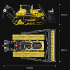 Mould King 17049 coche de juguete técnico la aplicación RC PR766 Bulldozer montaje de bloques de construcción camión ladrillo