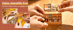 Robotime Rolife Becka's Baking House Rompecabezas 3D DIY Kit de casa de muñecas en miniatura Regalo increíble para niños DG161