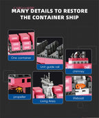JIESTAR JJ9217 Bloques de Construcción de Modelo de Buque Portacontenedores