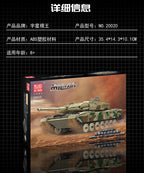 MOLD KING 20020 Alemania Leopard 2 tanque de batalla principal bloques de construcción técnicos