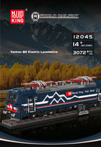 Mould King 12045 Tren técnico de juguete, tren motorizado Vectron MS, bloque de construcción, locomotora RC
