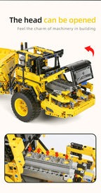 MOULD KING-coche técnico de ingeniería  vehículo de juguete, aplicación RC, camión de basura